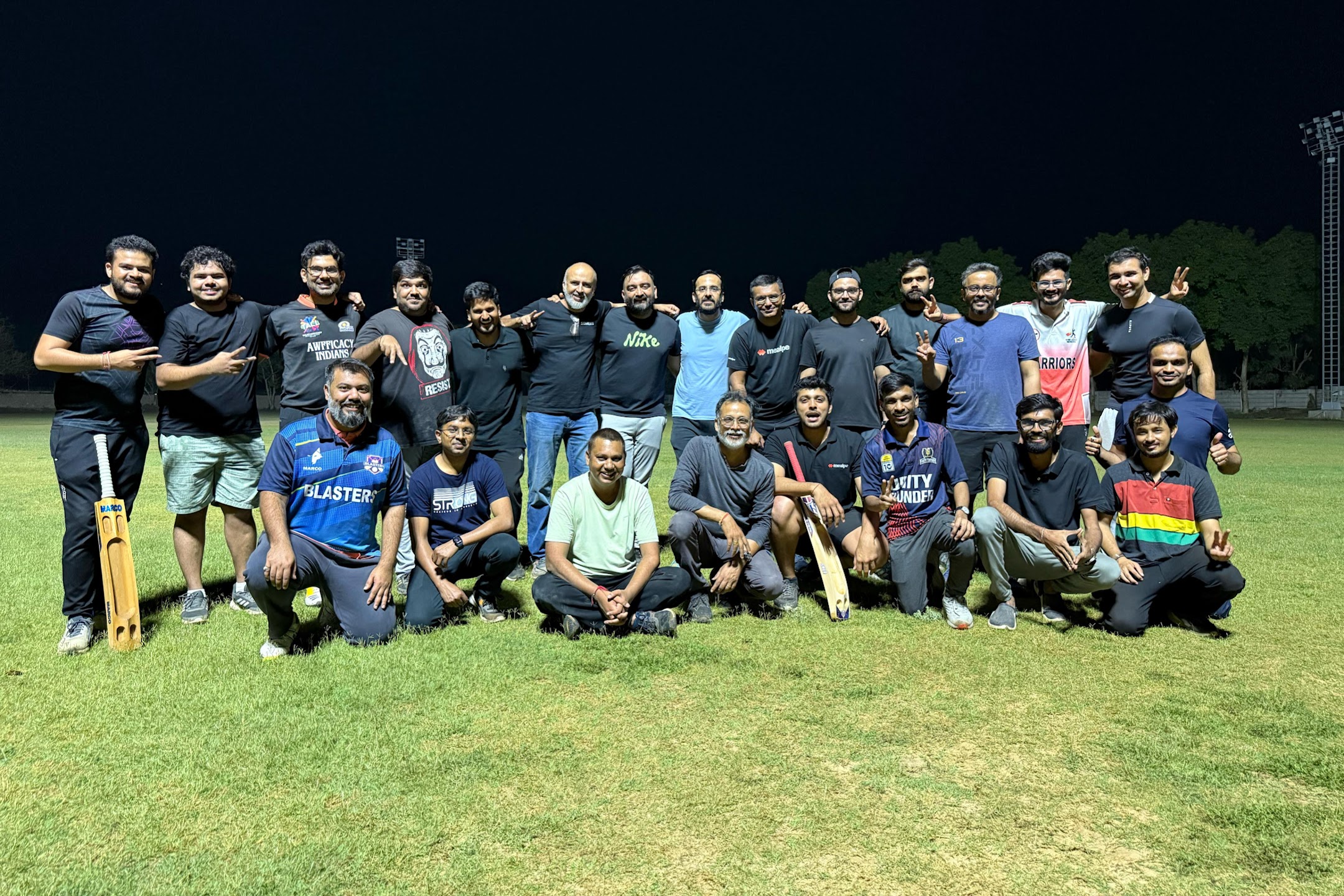 eChai Startup Cricket Night in Ahmedabad: Ground Cricket