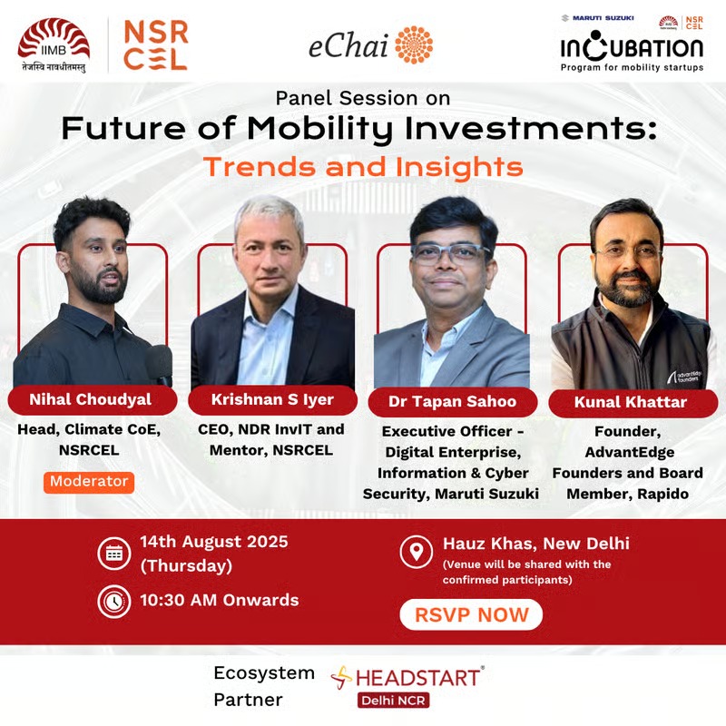 Panel Session and Networking | Future of Mobility Investments: Trends and Insights