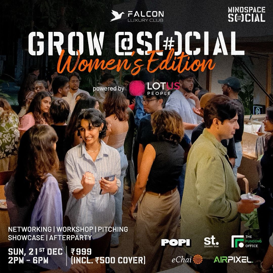 Grow at SOCIAL | Networking | Workshop | Pitching | Showcase | Afterparty